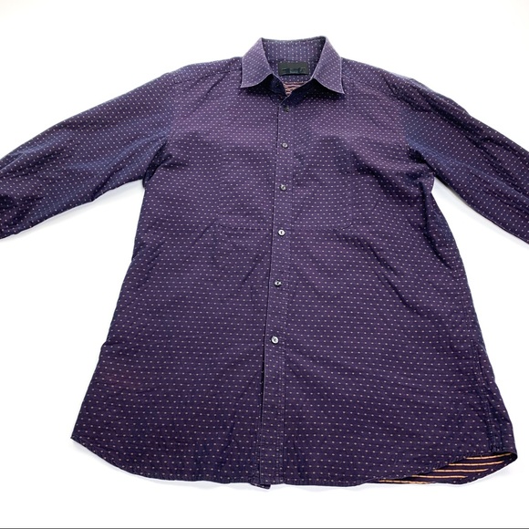 Diesel Black Gold Men’s Shirt Purple Size 52 - Picture 2 of 12